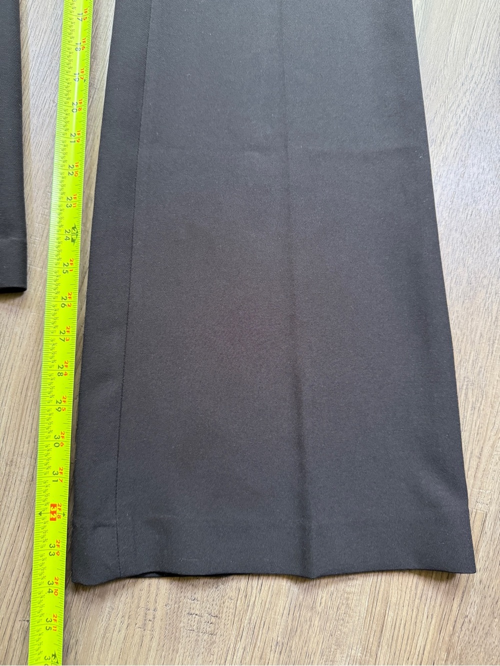 Express Editor High Rise Flare Trouser Black 2 Long - Picture 5 of 15